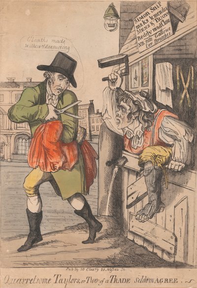 Spændende Taylors eller to af en handel er sjældent enige af Unknown artist