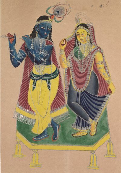 Radha og Krishna af Unknown artist