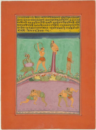 Ragini Desakh, side fra et Jaipur Ragamala-sæt af Unknown artist