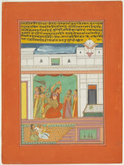 Ragini Desavaradi, side fra et Jaipur Ragamala-sæt af Unknown artist