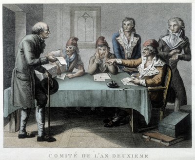 Årets revolutionære komité II (1794) af Unknown artist