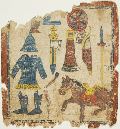 Rituelle genstande, fra et sæt indvielseskort (Tsakali) af Unknown artist