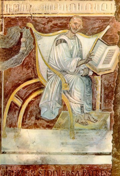 Sankt Augustin af Hippo, Lateran, Rom (freskomaleri) af Unknown artist