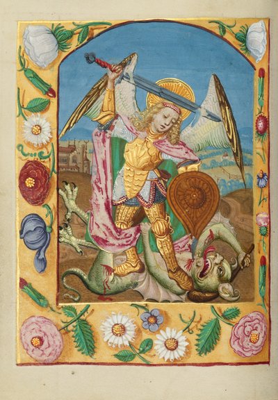 Sankt Michael og dragen af Unknown artist