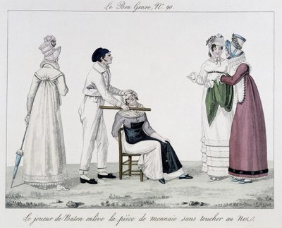Saltimbanque: stafetten - i “” Den gode genre””, deb. 19. århundrede af Unknown artist