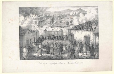 Scene ved Nussdorf-linjen til Wien af Unknown artist