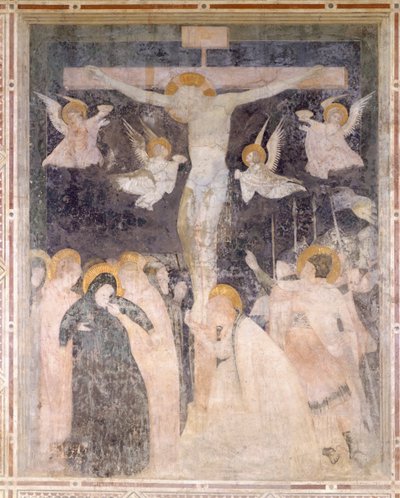 Korsfæstelsesscene, Pomposa-klosteret, Italien af Unknown artist