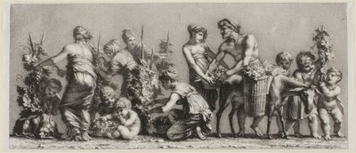 Scene af druehøst af Unknown artist