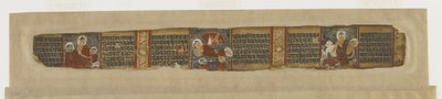 Scener fra Buddhas liv fra et <em>Prajna-paramita</em> manuskript af Unknown artist