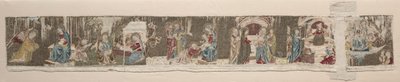 Scener af Jomfruens liv, fra et alter foran af Unknown artist