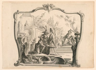 Skærm eller overdør, kinostøj af Unknown artist