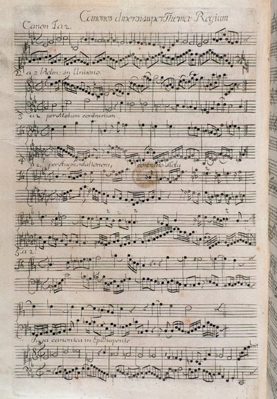 Noder af Johann Sebastian Bach (1700-tallet) af Unknown artist