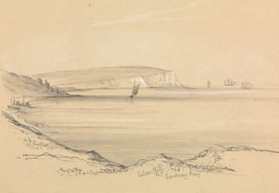 Skibe i Sandown Bay af Unknown artist