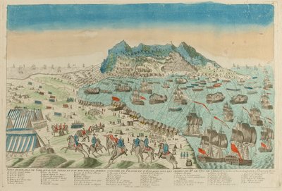Gibraltars sejre, 1782 af Unknown