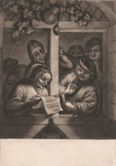 Sangere ved et vindue af Unknown artist