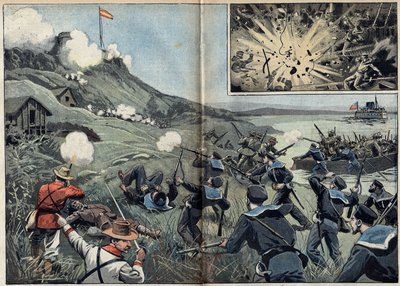 Spansk-amerikansk krig eller cubansk uafhængighedskrig (1868-1898) mellem Spanien og Nordamerika af Unknown artist