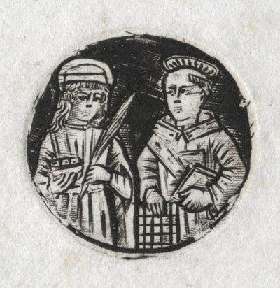 St. Lawrence og St. Lucy af Unknown artist