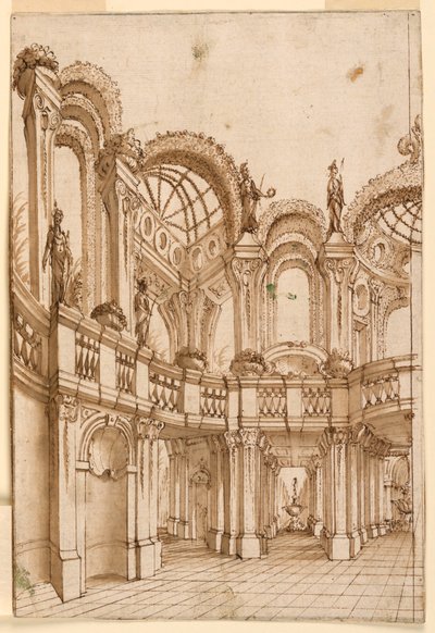 Scenedesign: Havearkitektur af Unknown artist
