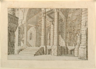 Scenedesign, Interiør i Fængslet af Unknown artist