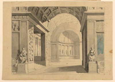 Scenedesign, Palace Interiør af Unknown artist