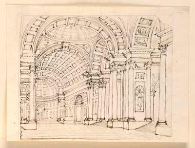 Scenedesign, Palace Interiør af Unknown artist