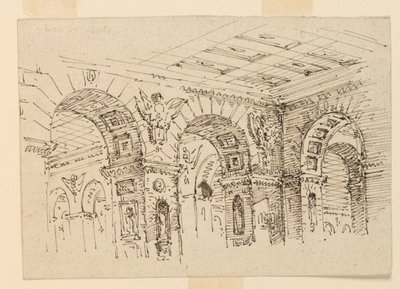Scenedesign, Palace Interiør af Unknown artist
