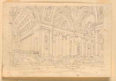 Scenedesign, Palace Interiør af Unknown artist