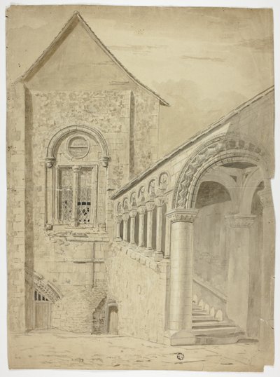 Trappeopgang ... Green Court, Canterbury af Unknown artist