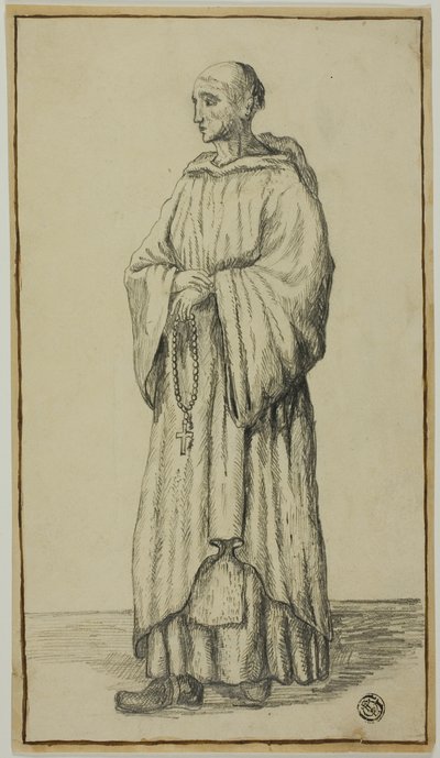 Stående Munk af Unknown artist
