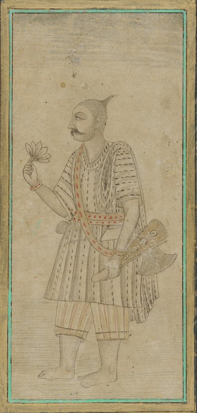 Stående figur af en mand, en sadhu af Unknown artist
