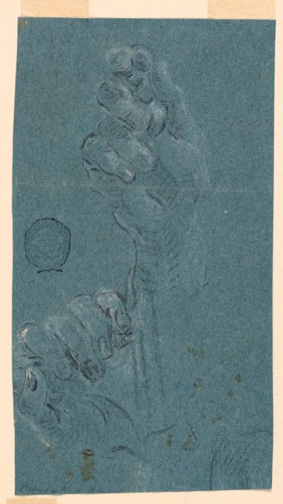 Studie: Et par hænder af Unknown artist
