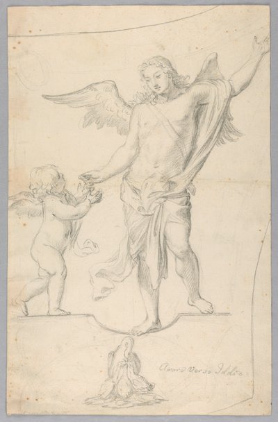 Studie til allegorisk maleri af Unknown artist