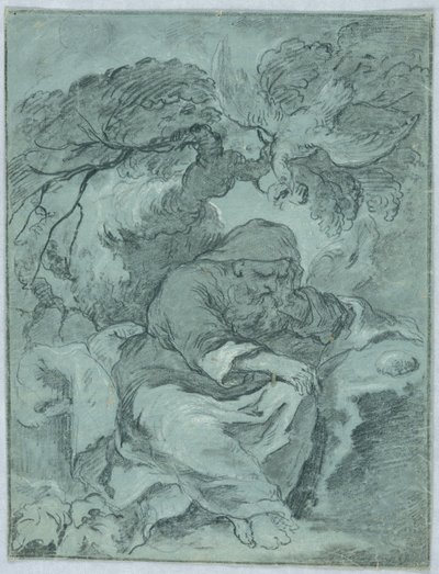 Studie for St. Paul Eremiten af Unknown artist