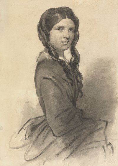 Studie af en kvinde af Unknown artist