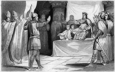 Efterfølger af Ludvig 1. den fromme eller Debonnaire, 816: Vestens kejser af Unknown artist