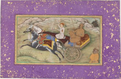 Sultan Salim i en vogn af Unknown artist