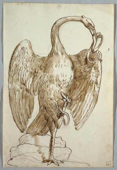 Svane og to slanger af Unknown artist