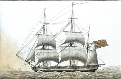 Svensk handelsskib (tryk fra 1700-tallet) af Unknown artist