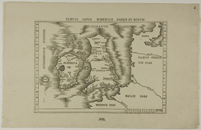 Tabuia Nova Hibernia England og Skotland af Unknown artist