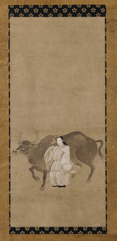Tenjin (Sugawara no Michizane) Med plan x af Unknown artist