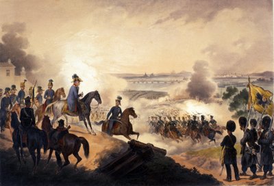 Slaget ved Novara (Novara), 23. marts af Unknown artist