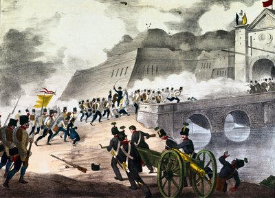 The Battle of Novaradani af Unknown artist