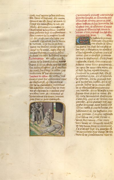 Halshugningen af Longinus af Unknown artist
