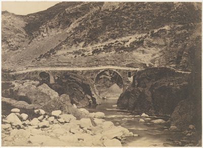 Palaldas bro (nær Amelie Les-Bains) af Unknown artist