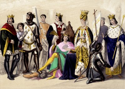 Kapetianerne fra Valois fra 1328 til 1422. Philip VI, John II, Charles VI, Isabeau (Isabella, Elizabeth) af Bayern, Jeanne d