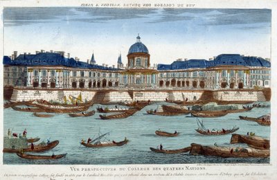 The College of Four Nations - gravering af Unknown artist