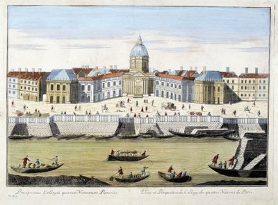 The College of Four Nations - gravering af Unknown artist