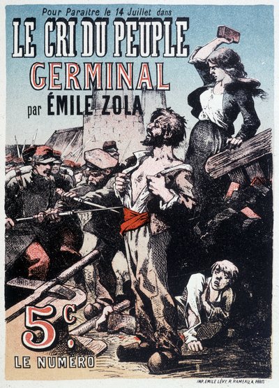 The Cree of the Germinal People af Emile Zola, omkring 1890 af Unknown artist
