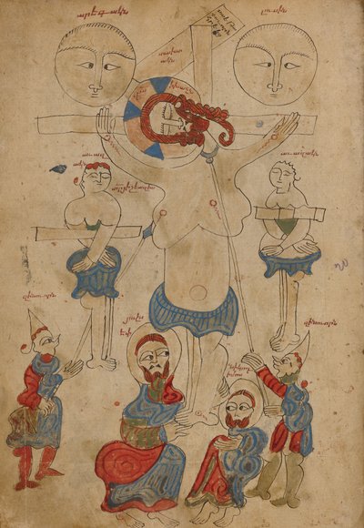 Korsfæstelsen og afsættelsen af Unknown artist