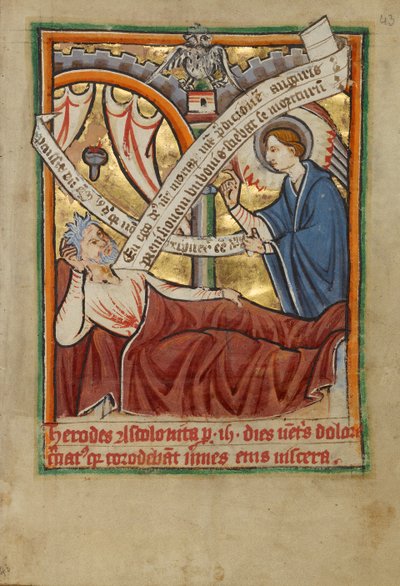 Drømmen om Josef/englen, der viser sig for Herodes af Unknown artist
